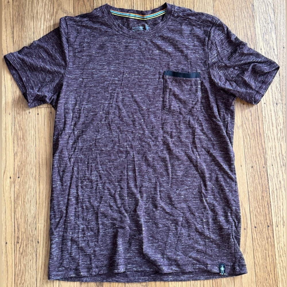 Smartwool Merino Sport 150 Marled Brown Short Sleeve Tee (size: small)
